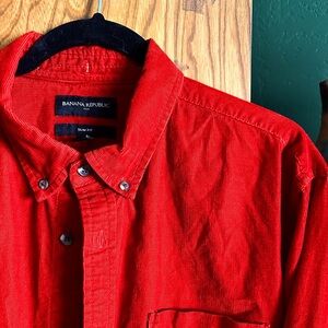 Banana Republic Slim Fit XL Micro-Cord Button Down